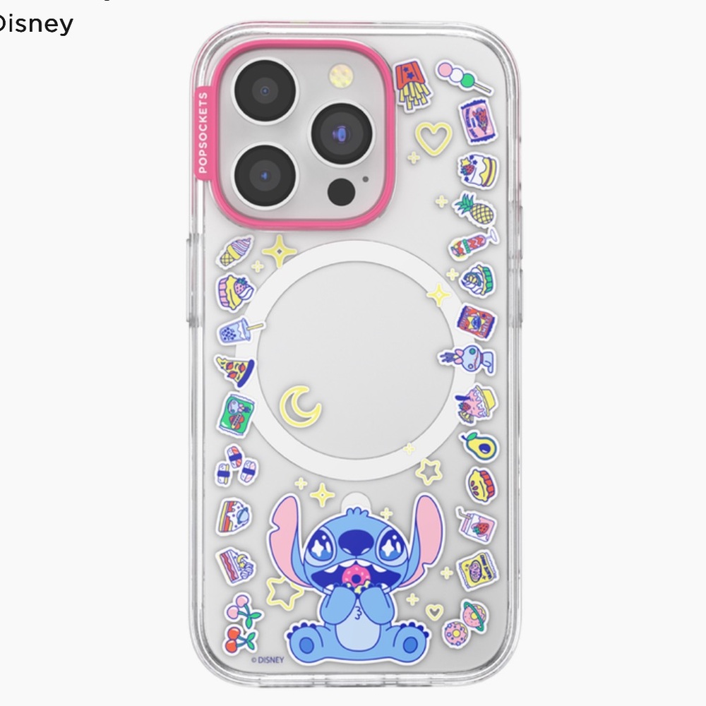 NEW Popsockets Stitch Snack Attack iPhone 15 Pro MagSafe Case